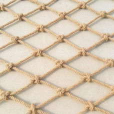 Climbing Netting Mesh Braided Rope Net, Hemp Rope Climbing Net, Children's Stairs Anti-Fall Balcony Safety Net, Photo Wall Decoration Partition Ceiling Net, Obstacle Protection Garden Fence Net, x2