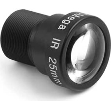 Waveshare M12 Long Focal Length Lens, 5MP, 25 mm Focal Length, Large Aperture, Compatible with Raspberry Pi Camera M12