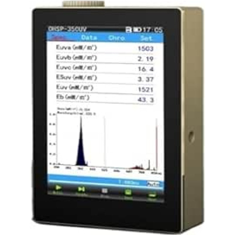 UV-Messgerät, 230-850 nm UV-METER LICHTSPEKTROMETER OHSP-350UV UVA UVB TESTER Mit benutzereundlichem Design