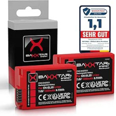 Baxxtar 2 x EN-EL25 fotoaparato akumuliatorius su V1 apsauginiu korpusu NTC jutikliu, 1350 mAh, 7,6 V, 10,3 Wh, suderinamas su Nikon EN-EL25a Z30 Z50 Z50 Z50II ZFC Z FC 30 50 50 II EN EL25 EL25a ENEL25