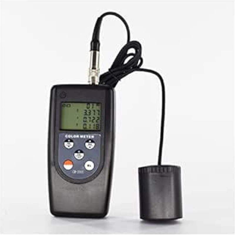 Farbmessgerät, Skaitmeninis matuoklis Farbmesser -Messgerät CM-200s Farbdifferenzentester Colorimeters Automatinė atmintis 99 Sätze for Textilpapiermalereimaterialien