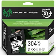 Economink 304XL Black Compatible with HP 304 XL Printer Cartridges Black, for Envy 5030 5010 5020 5032 DeskJet 3750 3760 2620 2600 3720 2630 2622 3735 3762 Printer (Pack of 1)