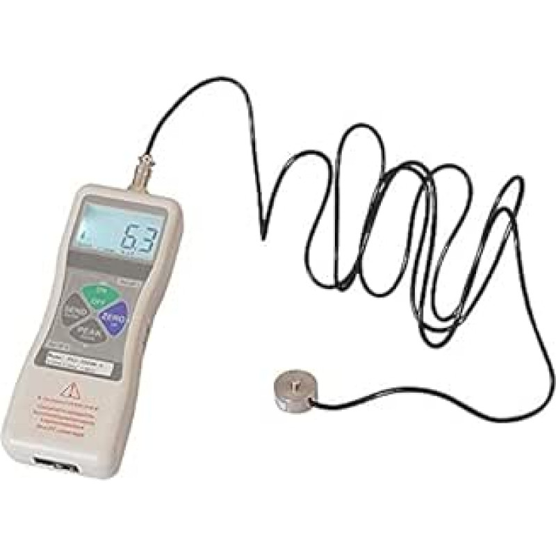 Hochpräziser digitaler Display-Druckmesser externer Push-Pull-Dynamometer digitaler Pushkraftzähler Kalibrator DS2-X 0-5000N, Gute Zähigkeit(DS2 X 5000N)