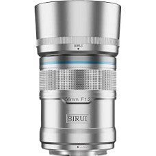 SIRUI Sniper 56 mm automatinio fokusavimo objektyvas, F1.2 plataus kampo APS-C fotoaparato objektyvas, Z tvirtinimo objektyvas, skirtas Zfc, Z6, Z50, Z9 (Z tvirtinimas, sidabrinis)