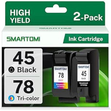45 78 rašalo kasetės, suderinamos su HP 45 78, skirtos HP spalvotam kopijavimo aparatui 180 280 Deskjet 1180c 1220c 1280 6120 9300 930c Fax 1220 Officejet g55 Photosmart 1000 1100 1115 (K+T)