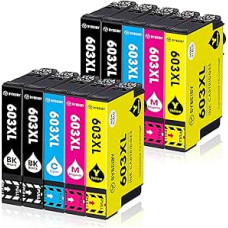 603 XL kasetės, suderinamos su Epson 603 603XL spausdintuvo kasetėmis, skirtomis Expression Home XP-2100 XP-2105 XP-2150 XP-3100 XP-3105 XP-4100 XP-4105 Workforce WF-2810 WF-2830 WF-2835