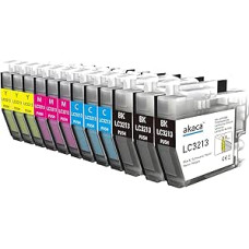 LC3213 Spausdintuvo kasetės suderinamos su Brother LC 3211 LC 3213 kasetėmis, skirtomis MFC-J497DW MFC-J890DW MFC-J895DW DCP-J572DW DCP-J772DW DCP-J774DW (3 juodos, 3 žydros, 3 purpurinės, 3 geltonos)