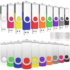 ABLAZE USB atmintinė 2 GB Pakuotė iš 20 didelės spartos USB 2.0 atminties lazdelių sukiojamų duomenų saugyklų metalinių atminties lazdelių 