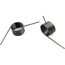 2 x V formos spyruoklė, vielos skersmuo 2,5 mm sukimo maža sukimo spyruoklė, plauko formos spyruoklė 180/120/90/60 laipsnių sukimo spyruoklė (ilgis: 6 ratai 120 laipsnių, išorinis skersmuo: 25 mm)