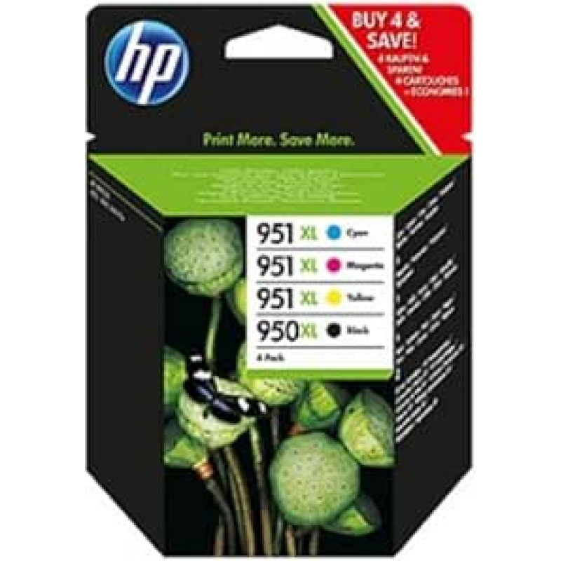 Hewlett Packard HP Nr. 950XL/951XL rašalo kasetė Combo Multi Pack CMYK Ref C2P43AE Pakuotė 4 113909