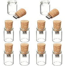 10PCS 16G 16GB mielas drifto butelis USB atminties diskas atminties kortelė saugojimas U-diskas Kalėdų dovana (16GB)