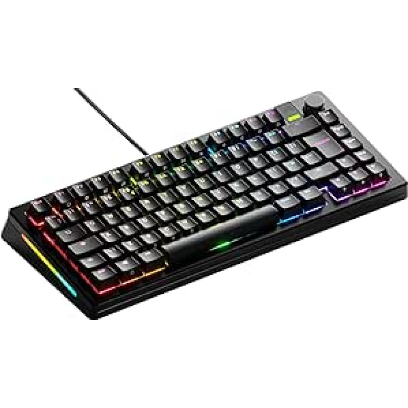 Glorious Gaming GMMK 3 PRO: (MX-Schalter), Schalldämmung, angepasste Tastenkappen, Englische QWERTY - Schwarz