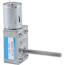 Schneckengetriebe, 12V 4W 24V 6W Schneckentriebe DC-Reduziermotor JGY370 windeschraube mit Drehmoment, lanr Schaft M6 50MM, einstellbare schwindigkeit im Uhrzeirsinn und n den Uhrzeirsinn,Geräuscharm