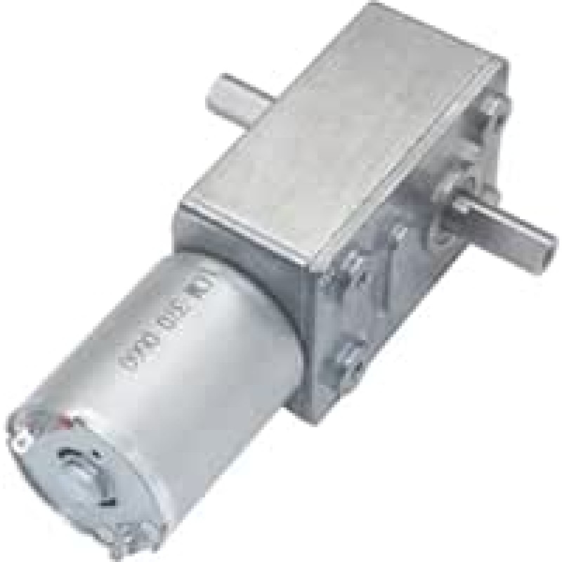 Šnektroninė jungtis, 12-V-Volt-DC-Schneckentriebe-Doppelwellenmotor 6-V-Doppelausgangswellen-Untersetzungsmotoren 24-V-DC-Reverse-Reduction-Selbstsperrung JGY370,Geräuscharm(Silver bracket,DC24V)