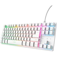 GXTrust 833W Thado itališka QWERTY išdėstymo TKL klaviatūra balta