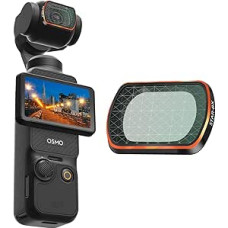 REYGEAK magnetinių filtrų rinkinys DJI Osmo Pocket 3, 4 ND16/N64/ND256/CPL filtrų rinkinys, suderinamas su DJI Osmo Pocket 3 fotoaparato priedais (žvaigždžių filtras)
