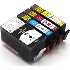 Bergsan 4 Printer Cartridges Compatible with HP 934 XL 935 XL for Officejet Pro 6830 6820 6230 6835 6836 6220 6800 Series 6825 Compatible with HP Officejet 6812 6815
