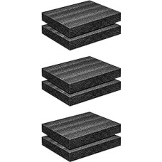 6 x putų polietilenas 16 x 12 x 2 colių putų polietileno plokštė, storas putų paminkštinimas, putų įdėklai amatams, putų polietileno paminkštinimas