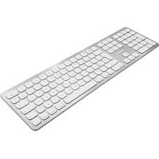 Macally WKEYHUBMB-FR Extended Mac Keyboard with Numeric Keypad, 2 USB Ports and French AZERTY Layout, USB-A, Aluminium Design