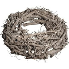 RAYHER 65013000 Baltojo gluosnio vainikas, skersmuo 30 cm, aukštis 8 cm