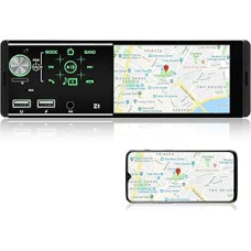 1DIN automobilinis radijas su 4,1 colio jutikliniu ekranu - Vieno DIN FM automobilinis radijas su 