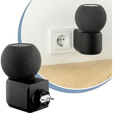 Wall Mount Socket – Suitable for Apple HomePod Mini Speaker Wall Mount Bracket Wall Mount Wall Mount Speaker Wall Mount (Black)