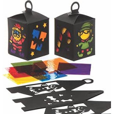 Baker Ross Christmas Lantern Kits (Pack Of 4) For Kids Christmas Arts And Crafts