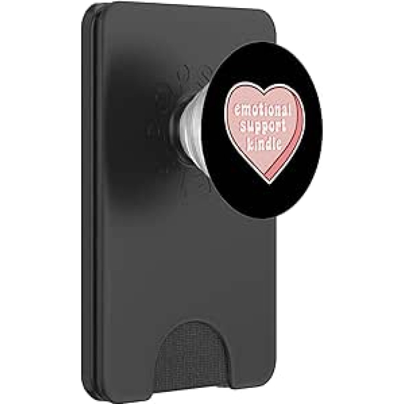 Emocinė parama Kindle Pink Heart PopSockets PopWallet for MagSafe