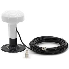 Išorinė jūrinė GPS antena, skirta Garmin GPS GPS GPSMAP GDU GNC MAP NavTalk Pilot StreetPilot AIS Boat Ship Yacht Navigation imtuvui Fishfinder Sounder + 26 pėdų kabelis TNC jungtis + BNC adapteris