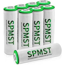 AA Batteries, 8 Pack 2800mWh 1.5V Lithium AA Batteries—High Performance Double A Long Lasting Battery for Flashlight, Toys, Remote Control, Alarm System (Rechargeable)