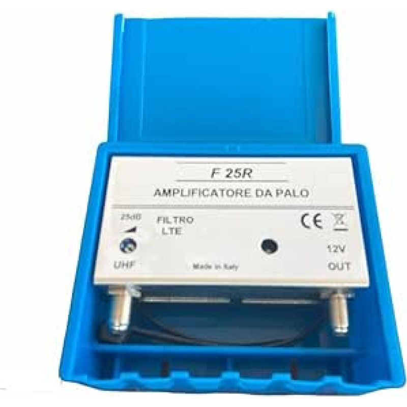 TV antenos stiprintuvas su filtru Lte/4G Max 25dB Reguliuojamas TV antenos stiprintuvas 1 įėjimas Uhf