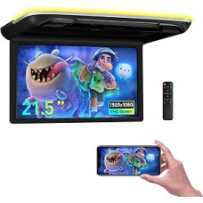 XTRONS 21.5 Inch Ultra-Big Roof Monitor 1080p IPS Screen Video Car Overhead Player with Stereo Speakers & Multimedia Input 136° Rotating Support Door Control for Coaches/Buses