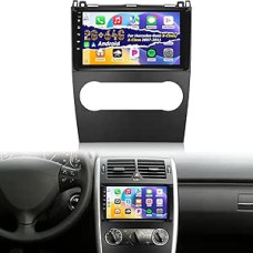 NHOPEEW 2G + 64G Android Car Radio for Mercedes-Benz B-Class B200 /A-Class A150 A160 2007-2011 - Wireless Carplay & Android Car - 9 Inch Android Stereo with WiFi EQ GPS Mirror Link FM RDS