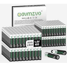 AAA batteries, pack of 400, LR03 1.5 V alkaline battery, long-lasting power, powerful, can be used for toys, alarm clocks and other electronic devices