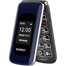 G739 Big Button Handy für ältere Menschen, Dual-Screen, Seniorenhandys mit 1600mAh Akku, Dual-SIM einfach zu bedienendes Basic Handy mit SOS-Notfalltaste, Blau