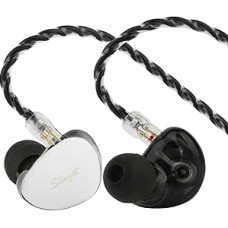 LINSOUL SIMGOT EG280 In-Ear Monitor, 1DD+1Planar HiFi IEM, laidinės žaidimų ausinės su mikrofonu, 1,7 m ilgio nuimamas 2 kontaktų OFC kabelis, su USB-C adapteriu, skirtos FPS žaidimams ir muzikos mėgėjams