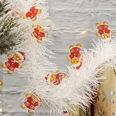 Kalėdinė blizgučių girlianda, meduolių blizgučių girlianda, 33 pėdų metalinė blizganti blizganti girlianda, stori kabantys Kalėdų, vakarėlių, namų dekoro papuošalai, meduoliai)