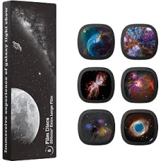 Galaxy Projector Disc - Ultra HD Projection Screen Compatible with Ainael Galaxy Projector and SKE-TKQ01 & BL-DQY02 (Pro Version), Set of 6 (Nebula A)