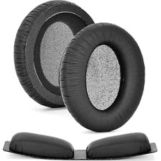 defean Earpads for KNS 6400 Ear Pads Repair Parts Ear Pads and Headband Compatible with KRK KNS6400, KNS8400, 6400, 8400 Headphones (One Set)