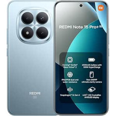 XIAOMI Redmi Note 15 Pro+ 5G 12+512 Ledynmečio mėlyna (be maitinimo adapterio)