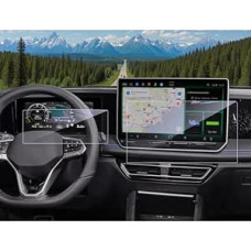 CDEFG Suderinama su VW Tiguan 3 / Passat B9 Variant 2024 2025 Facelift Navigation Apsauginė plėvelė 12,9 colio + 10,25 colio skaitmeninė kabina Apsauginis stiklas Ekrano apsauga Ekrano apsauga Tiguan 3