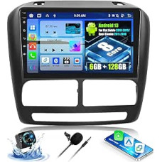 OiLiehu 6+128G 8 branduolių Android 13 2 DIN radijo imtuvas Fiat Doblo 2010-2015/Opel Combo 2011-2018 CarPlay Android automobilinis radijas su 9 colių ekranu, Bluetooth GPS FM RDS WiFi SWC DSP/EQ