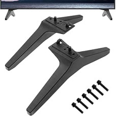 LG televizoriaus atsarginis stovas, LG televizoriaus kojos, juodos pagrindo kojelės su varžtais, stovo pagrindas, skirtas televizoriaus kojų pakeitimui, 60 65 colių, dalies numeris: MAM643875 (60 65 colių)