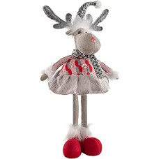 WeRChristmas Stovinti kalėdinė briedžio figūrėlė, įvairiaspalvė, 30 cm