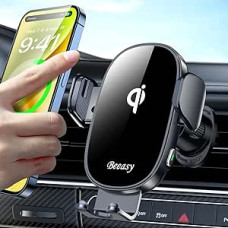 Beeasy 15 W Car Mobile Phone Holder with Charging Function - Wireless Charger Car Automatic Qi Inductive Charging Station Car Mobile Phone Holder Car Charger Ventilation for iPhone Samsung Huawei LG etc