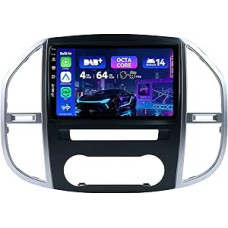 MSD [Eingebaut DAB+ ] - Autoradio für Nissan Benz Vito 3 W447 (2014-2020) | Android 14 GPS Navi Radio | CarPlay Android Auto Lenkradsteuerung WiFi DSP | 4G+64G Octa-Core 2 Din 10.1 Zoll | Kamera MIC