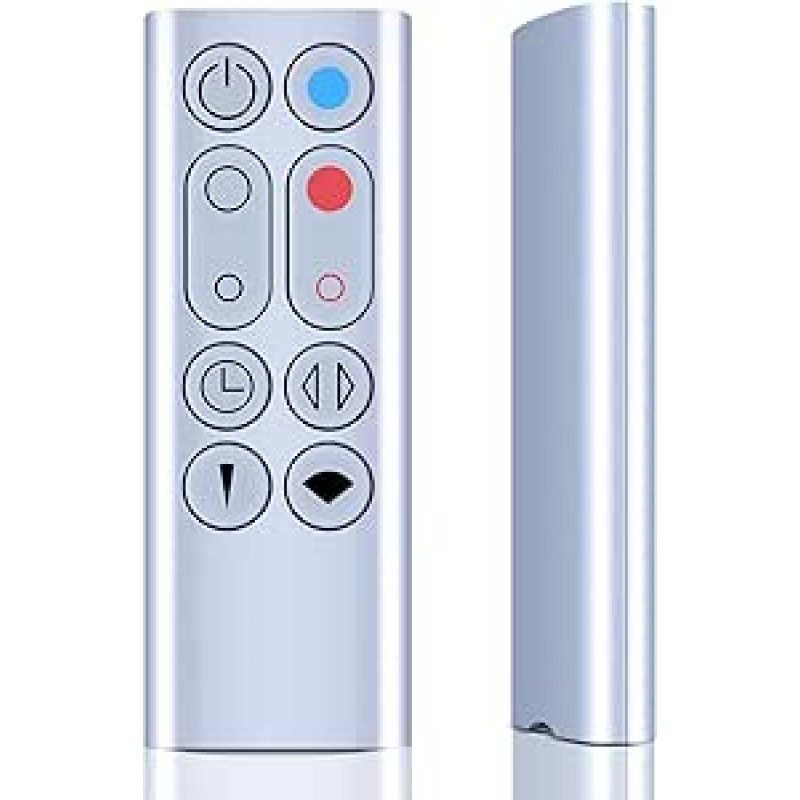 Ersatz-Fernbedienung kompatibel mit Dyson AM09 Hot+Cool Heizlüfter, Silber