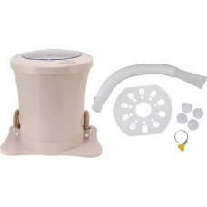 Manuelle Schleuder, Wäschetrockner, 2500RPM, Weiß, Handbetriebener Schleudertrockner - Hohe Geschwindigkeit, Abnehmbarer Korb, Für Wohnheim und Haushalt (Aprikose)