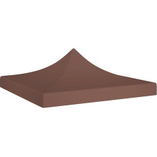 vidaXL Party Tent Roof UV-Resistant Water Resistant Replacement Roof Tarpaulin Tent Roof Replacement Roof Tarpaulin for Garden Tent Gazebo 2 x 2 m Brown 270 g/m²