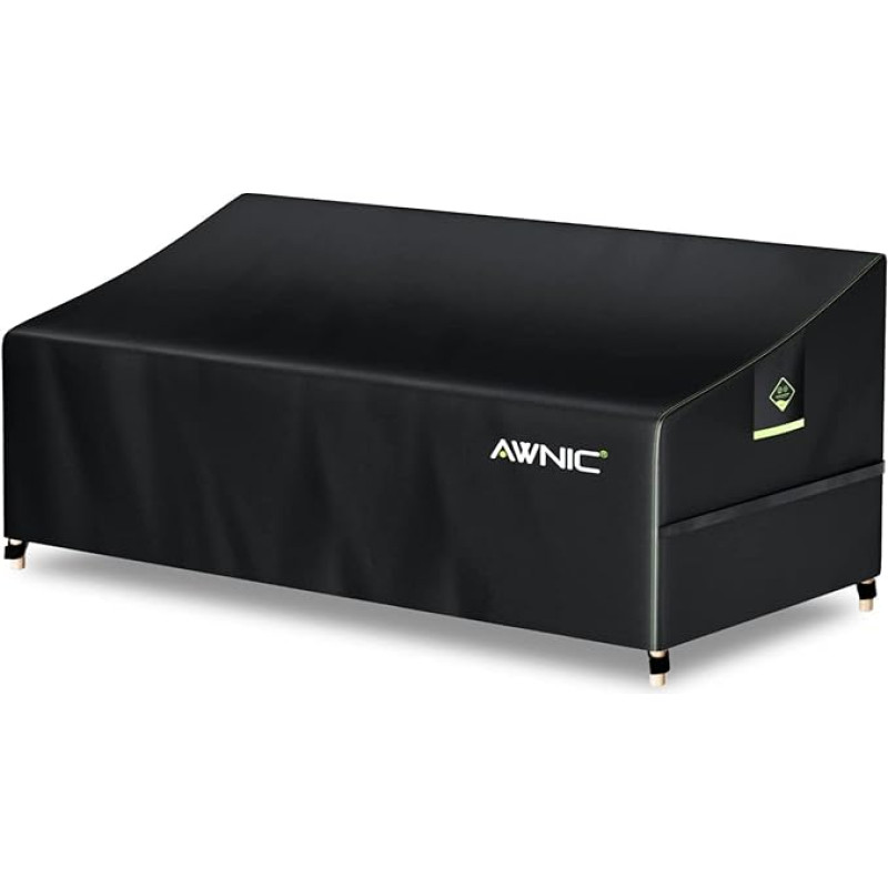 Awnic Sofa Überzug Couch Bezug Abdeckung für 3 Sitzer Wasserdicht Lounge Sofa Schutzhülle für Gartensofa Wasserdicht 420D Polyester 220x85x61/71cm